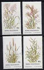 Bophuthatswana 1984 Indigenous Grasses #2 set of 4 unmounted mint, SG 116-19*, stamps on , stamps on  stamps on flowers, stamps on  stamps on grass