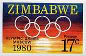Zimbabwe 1980 Moscow Olympic Games unmounted mint, SG 596*, stamps on olympics