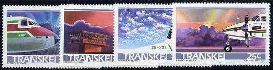 Transkei 1987 Tenth Anniversary of Airways set of 4 unmounted mint, SG 197-200*, stamps on aviation