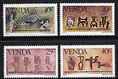 Venda 1984 History of Writing #3 set of 4 unmounted mint, SG 87-90*, stamps on , stamps on  stamps on history     writing    literature