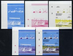 Bernera 1987 Cars - Chaparral \A32 set of 5 imperf se-tenant progressive colour proof pairs comprising two individual colours, two 2-colour composites plus all 4-colour f..., stamps on cars    chaparral