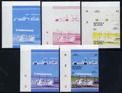 Bernera 1987 Cars - Chaparral \A32 set of 5 imperf se-tenant progressive colour proof pairs comprising two individual colours, two 2-colour composites plus all 4-colour final design unmounted mint, stamps on cars    chaparral