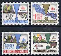 Czechoslovakia 1979 Man & The Biosphere set of 4 unmounted mint, SG 2473-76, Mi 2512-15*, stamps on water, stamps on irrigation, stamps on environment, stamps on trees, stamps on unesco