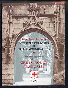 France 1970 Red Cross (Chapel Frescoes) 4f40 Booklet complete and very fine SG XSB20, stamps on , stamps on  stamps on red cross       arts     religion