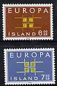 Iceland 1963 Europa set of 2, SG 404-05, Mi 373-74 unmounted mint*, stamps on europa