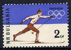 Bulgaria 1960 Winter Olympic Games, SG 1186, Mi 1153*, stamps on , stamps on  stamps on olympics    skiing