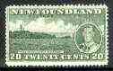 Newfoundland 1937 KG6 Coronation 20c (Transatlantic Beacon) line perf 13.5 mounted mint, SG 264e, stamps on lighthouses, stamps on , stamps on  kg6 , stamps on , stamps on coronation