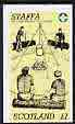 Staffa 1982 75th Anniversary of Scouting imperf souvenir sheet (Campfire £1 value)  unmounted mint, stamps on scouts