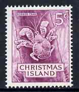 Christmas Island 1963 Rubber Crab 5c from definitive set, SG 13 unmounted mint*