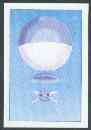 St Thomas & Prince Islands 1980 Balloons 0.5Db (Blanchard) imperf progressive proof printed in blue & magenta only unmounted mint, stamps on , stamps on  stamps on aviation    balloons