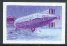 St Thomas & Prince Islands 1980 Airships 17Db (Mayfly) imperf progressive proof printed in blue & magenta only unmounted mint, stamps on , stamps on  stamps on aviation, stamps on  stamps on airships