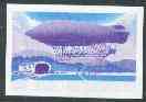 St Thomas & Prince Islands 1980 Airships 8Db (Ville de Lucerne) imperf progressive proof printed in blue & magenta only unmounted mint, stamps on aviation, stamps on airships