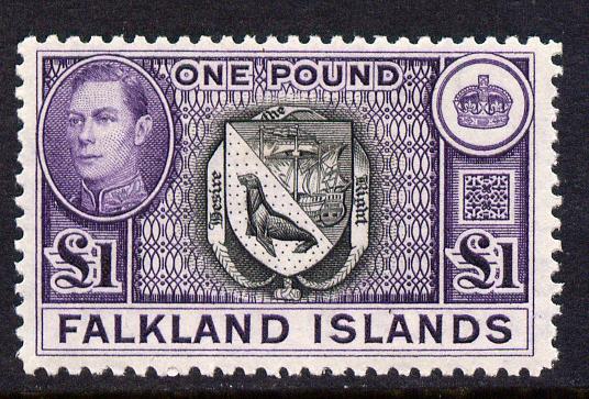 Falkland Islands 1938-50 KG6 Arms \A31 mounted mint SG 163, stamps on , stamps on  kg6 , stamps on arms, stamps on 