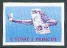 St Thomas & Prince Islands 1979 Aviation History 7Db (Dornier DO X) imperf progressive proof printed in blue & magenta only unmounted mint, stamps on aviation    seaplane