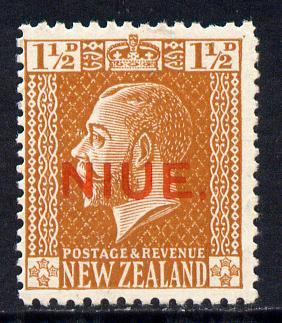 Niue 1917-21 KG5 1.5d orange-brown unmounted mint SG 26, stamps on , stamps on  stamps on , stamps on  stamps on  kg5 , stamps on  stamps on 