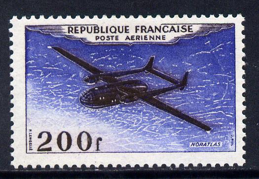 France 1954 Air - Nord 2501 Noratlas 200f unmounted mint SG 1195, stamps on , stamps on  stamps on aviation