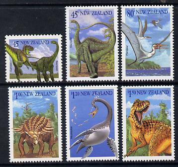 New Zealand 1993 Prehistoric Animals set of 6 unmounted mint SG 1762-67, stamps on dinosaurs
