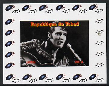 Chad 2013 Elvis Presley #01 individual imperf deluxe sheetlet unmounted mint. Note this item is privately produced and is offered purely on its thematic appeal. , stamps on , stamps on  stamps on personalities, stamps on  stamps on elvis, stamps on  stamps on pops, stamps on  stamps on music, stamps on  stamps on rock, stamps on  stamps on films, stamps on  stamps on movies, stamps on  stamps on cinema