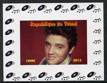 Chad 2013 Elvis Presley #06 individual imperf deluxe sheetlet unmounted mint. Note this item is privately produced and is offered purely on its thematic appeal. , stamps on , stamps on  stamps on personalities, stamps on  stamps on elvis, stamps on  stamps on pops, stamps on  stamps on music, stamps on  stamps on rock, stamps on  stamps on films, stamps on  stamps on movies, stamps on  stamps on cinema