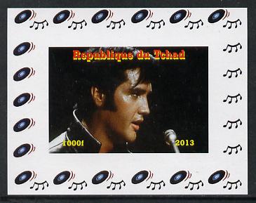 Chad 2013 Elvis Presley #11 individual imperf deluxe sheetlet unmounted mint. Note this item is privately produced and is offered purely on its thematic appeal. , stamps on personalities, stamps on elvis, stamps on pops, stamps on music, stamps on rock, stamps on films, stamps on movies, stamps on cinema