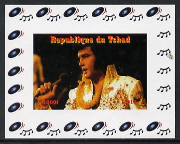 Chad 2013 Elvis Presley #12 individual imperf deluxe sheetlet unmounted mint. Note this item is privately produced and is offered purely on its thematic appeal. , stamps on personalities, stamps on elvis, stamps on pops, stamps on music, stamps on rock, stamps on films, stamps on movies, stamps on cinema