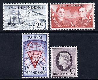 Ross Dependency 1967 Decimal Currency def set of 4 unmounted mint SG 5-8, stamps on polar, stamps on maps