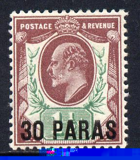 British Levant 1911-13 30pa on KE7 1.5d purple & green mounted mint SG 29, stamps on , stamps on  stamps on , stamps on  stamps on  ke7 , stamps on  stamps on 