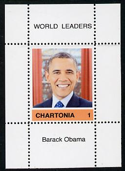 Chartonia (Fantasy) World Leaders - Barack Obama perf deluxe sheet on thin glossy card unmounted mint, stamps on , stamps on  stamps on personalities, stamps on  stamps on nobel, stamps on  stamps on peace, stamps on  stamps on usa presidents, stamps on  stamps on americana, stamps on  stamps on masonics, stamps on  stamps on masonry, stamps on  stamps on obama, stamps on  stamps on scouts