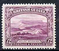 British Guiana 1934-51 KG5 Mount Roraima 72c unmounted mint, SG 298, stamps on , stamps on  stamps on mountains, stamps on  stamps on  kg6 , stamps on  stamps on  kg5 , stamps on  stamps on 