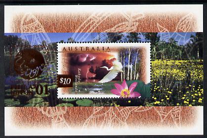 Australia 1997 Fauna & Flora (2nd series) m/sheet with Phila  Nippon overprint unmounted mint, as SG MS 1686a, stamps on , stamps on  stamps on birds, stamps on  stamps on stamp exhibitions