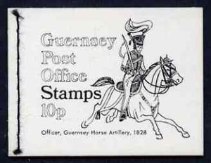 Booklet - Guernsey 1971 10p Booklet (Royal Guernsey Horse Artillery) complete and pristine, SG B7