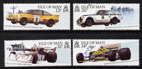 Isle of Man 1988 Motor Sport perf set of 4 unmounted mint SG 361-4, stamps on , stamps on  stamps on sport, stamps on  stamps on cars, stamps on  stamps on  f1 , stamps on  stamps on formula 1, stamps on  stamps on 