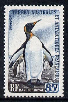 French Southern & Antarctic Territories 1956-60 Kerguelen Cormorants 85f unmounted mint SG 15, stamps on polar, stamps on birds