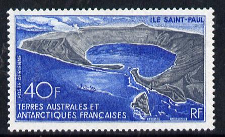 French Southern & Antarctic Territories 1968 St Paul Island 40f unmounted mint SG 45, stamps on polar, stamps on 