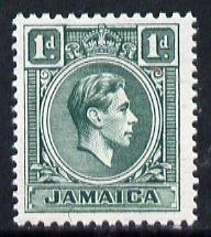 Jamaica 1938-52 KG6 1d blue-green unmounted mint, SG 122a, stamps on , stamps on  stamps on , stamps on  stamps on  kg6 , stamps on  stamps on 