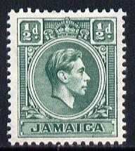 Jamaica 1938-52 KG6 1/2d blue-green unmounted mint, SG 121