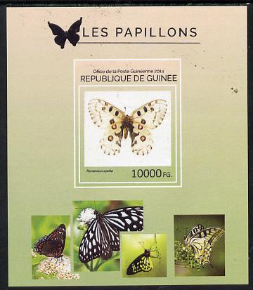 Guinea - Conakry 2014 Butterflies #6 imperf s/sheet unmounted mint. Note this item is privately produced and is offered purely on its thematic appeal , stamps on butterflies