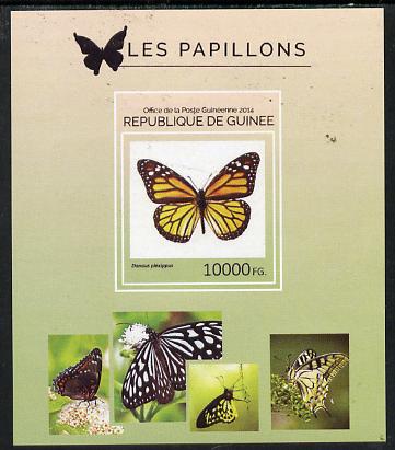 Guinea - Conakry 2014 Butterflies #7 imperf s/sheet unmounted mint. Note this item is privately produced and is offered purely on its thematic appeal , stamps on butterflies