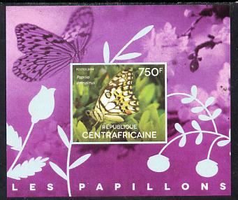 Central African Republic 2014 Butterflies #03 imperf s/sheet C unmounted mint. Note this item is privately produced and is offered purely on its thematic appeal, stamps on , stamps on  stamps on butterflies