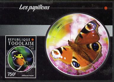 Togo 2015 Butterflies #07 imperf s/sheet unmounted mint. Note this item is privately produced and is offered purely on its thematic appeal, stamps on butterflies, stamps on 