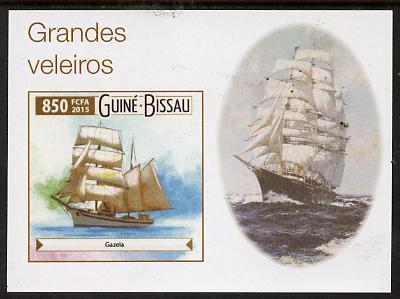 Guinea - Bissau 2015 Sailing  Ships #4 imperf deluxe sheet unmounted mint. Note this item is privately produced and is offered purely on its thematic appeal, stamps on , stamps on  stamps on ships