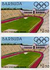 Barbuda 1984 Olympic Games $2.50 imperforate pair unmounted mint, as SG 732, stamps on sport, stamps on olympics, stamps on ancient greece 