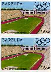 Barbuda 1984 Olympic Games $2.50 imperforate pair unmounted mint, as SG 732, stamps on , stamps on  stamps on sport, stamps on olympics, stamps on ancient greece 