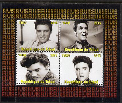 Chad 2015 Elvis Presley #9 perf sheetlet containing 4 values unmounted mint. Note this item is privately produced and is offered purely on its thematic appeal. . , stamps on , stamps on  stamps on personalities, stamps on  stamps on elvis, stamps on  stamps on music, stamps on  stamps on films, stamps on  stamps on cinema, stamps on  stamps on movies, stamps on  stamps on pops, stamps on  stamps on rock