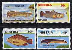 Nigeria 1991 Fishes perf set of 4 unmounted mint, SG 612-15*, stamps on , stamps on  stamps on fish