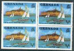 Grenada 1975 Yachts 1/2c unmounted mint imperforate pair plus normal pair (as SG 649), stamps on , stamps on  stamps on ships, stamps on yachting, stamps on lighthouses, stamps on sailing