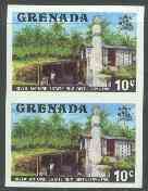 Grenada 1975 Rum Distillery 10c unmounted mint imperforate pair (as SG 656), stamps on business, stamps on food, stamps on drink, stamps on alcohol