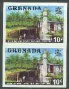 Grenada 1975 Rum Distillery 10c unmounted mint imperforate pair (as SG 656), stamps on , stamps on  stamps on business, stamps on food, stamps on drink, stamps on alcohol