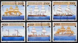 Guinea - Conakry 1997 Ships complete set of 6 values cto used, stamps on ships