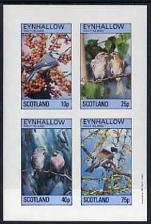 Eynhallow 1981 Birds #15 imperf  set of 4 values (10p to 75p) unmounted mint , stamps on , stamps on  stamps on birds